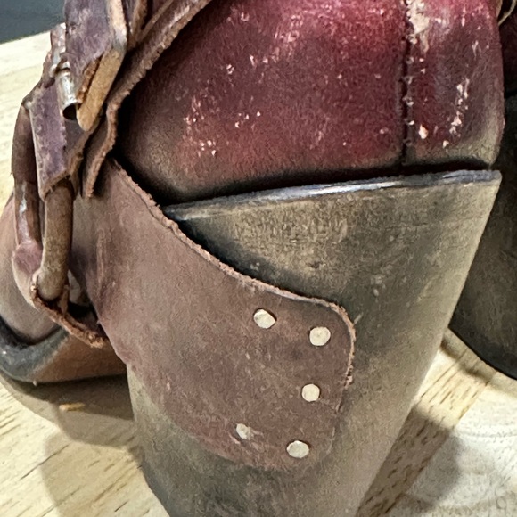 Freebird by Steven Dark Red Leather Boots Size 7 El Paso - Picture 7 of 11